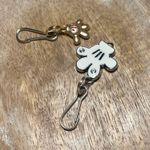 Mickey Mouse Gold & White Glove Hand Charm with Spring Hook Photo 4