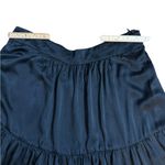 Cynthia Rowley  Black Satin Silky Tiered Maxi Skirt Elegant & Flowy 🖤 Photo 6