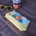 Sephora NWOT Clinique Multicolored Fold-Over Clutch in Yellow Photo 1