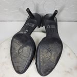 Fioni Dress Pumps Womens 8.5 Black Satin Rose Stiletto High Heels Formal Photo 11