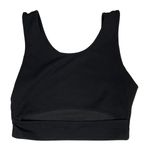 Cut Out Crop Top | Middle Cutout Black Crop Top Size M Photo 0