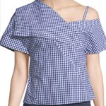 Theory Foldover Hartman Gingham Top Size Small Photo 1