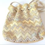 Sharif Vintage Chevron Zig Zag Leather Drawstring Photo 4