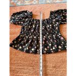 Celebrity Pink  Floral Off Shoulder Top XL Puff Sleeve Cotton Photo 3