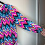 Lilly Pulitzer Women's Elsa Blouse Shirt Hearts a Flutter Chevron Vibrant Small Photo 4