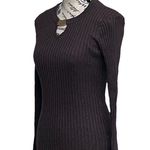 Vintage MOTIVE Chocolate Brown Ribbed Slim Sweater Forest Fairy Goth Grunge Y2k Size M Photo 1