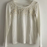 Loft 5/$15  Ann Taylor glitter‎ Crewneck Knit Top Iv Photo 0