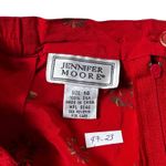 Jennifer Moore  Red Floral Silk Long Skirt Women's Size 14 | 47-23 Photo 2