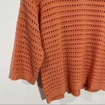 Coldwater Creek  Tradewinds Pointelle Sweater Boxy Fit In Sunset Size‎ Medium Photo 1