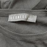 LIONESS  Black Ruched Drawstring Bodycon Stretch Knit Long Sleeve Mini Dress Sz S Photo 11