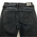 American Eagle Jeans Women's Black Sz 4 Flare High Waisted Stretch Denim EUC Photo 4