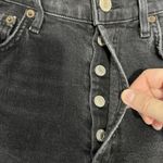 AGOLDE  Nico High Rise Slim Button Fly Jeans‎ Black Stretch A093D Women’s Size 27 Photo 4