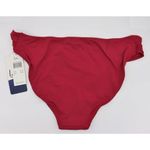 NEW Leilani St. Tropez shirred side basic pant bikini bottom, size 16, burgundy Red Photo 2