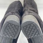 Hush Puppies Vintage Womens 8 W Boots Black Suede Sherpa Lined Mid Calf Made USA Photo 9