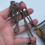 Vintage Y & S chainmail crossbody bag. Brown Photo 7