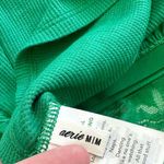 Aerie NWT Holiday Green Floral Lace Ribbed Bralette Crop Top - M Photo 3