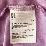 INC International Concepts Medium Top Sweetheart Neckline Long Sleeve Ruched New Purple Photo 7