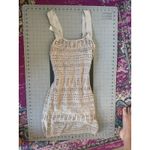 Abercrombie & Fitch NWT Abercrombie Cream Mini Crochet Dress Size Small Photo 2