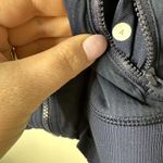 Lululemon Navy Blue Pinstripe Full Zip Lightweight Jacket Women's 4 Photo 1