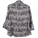 Violet+Claire Violet &‎ Claire Satin Geometric Print Blouse Top Size XL Artsy Feminine Career Photo 1