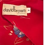 Vintage David Brown California Red Floral‎ Robe Size undefined Photo 4