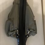 Baggallini  convertible mini sling backpack purse bag grey nylon fabric w/ black Photo 4