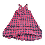 Denim & Supply Ralph Lauren VTG  Women's Red Plaid Ruffles flannel Dress Size M Photo 0