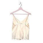 J Brand ‎ metallic silk blend spaghetti straps tank top camisole Small Photo 3