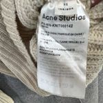 Acne Studios Deborah Wool Sweater Womens XS Beige Tan Ribbed Oversized Slouchy Photo 13
