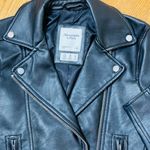Abercrombie & Fitch Faux Leather Moto Jacket Vegan Biker Jacket Black Small Photo 6
