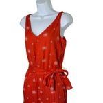 Loft  Red & White Floral Print Sleeveless Tank Jumper Women's Size 2 NEW $90 Photo 2