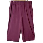 Candie's ‎ Wide Leg Cropped Capri Trousers Pants Size XL Purple JZ93X006RS Photo 3