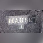 Maner Black and White Striped Dress Photo 3