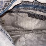 Michael Kors  Snakeskin Embossed Suede MK Hardware Crossbody Bag Photo 6