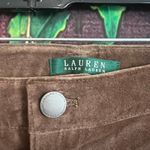 Ralph Lauren Lauren  Corduroy Pants Womens 22W Brown Straight Leg Soft Velvet Photo 5