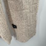 FRAAS The Scarf Company Wool Blend Fringe Oatmeal Cozy Textured Grid Winter White Photo 8