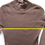Magaschoni Brown Ribbed Knit Midi Dress (Size L) Photo 3