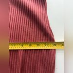 Eileen Fisher  Dark Terracotta Textured Stretch Rib Crew Neck Dress XL Photo 5