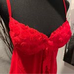 XOXO 🍒 RED ROSE BABYDOLL LINGERIE CAMISOLE TOP SIZE LARGE 🍒 Photo 2