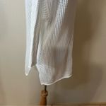 Theory  white open knit crochet tunic top MEDIUM Photo 4