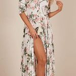 Showpo Lone Traveller Maxi Dress Floral Size 8 White Photo 0