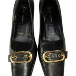 St. John  Women’s Black‎ Gold Buckle Classic Elegant Pumps Size 5.5 Photo 0