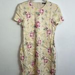 ZARA NWT Satin Effect Floral Side Cut Out Mini Dress Small Photo 4