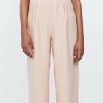 ZARA  Basic Lace Sheer Pale Pink Side Slit Pants Feminine Fairy Jumpsuit Formal Photo 0
