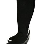 Jady Rose Walk Your Way Boots Contrastive Trim Knee Length Leather Black 8M NWOB Size 8 Photo 4