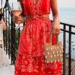 Farm Rio  x Anthro Cut Out Midi Dress Photo 0