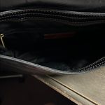 Fossil  Black  Leather Shoulder Bag with Brown Detail Photo 3