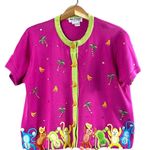 Vintage Jack B. Quick Monkey Blouse L Pink Size L Photo 0
