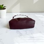 Badgley Mischka Badgley Mischka Wrapped Frame Clutch Plum Shoulder Bag Chain Handle Elegant Photo 3