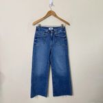 Paige  Anthropologie Anessa High Rise Wide Leg Crop Jeans Sunnie Distressed 26 Photo 6